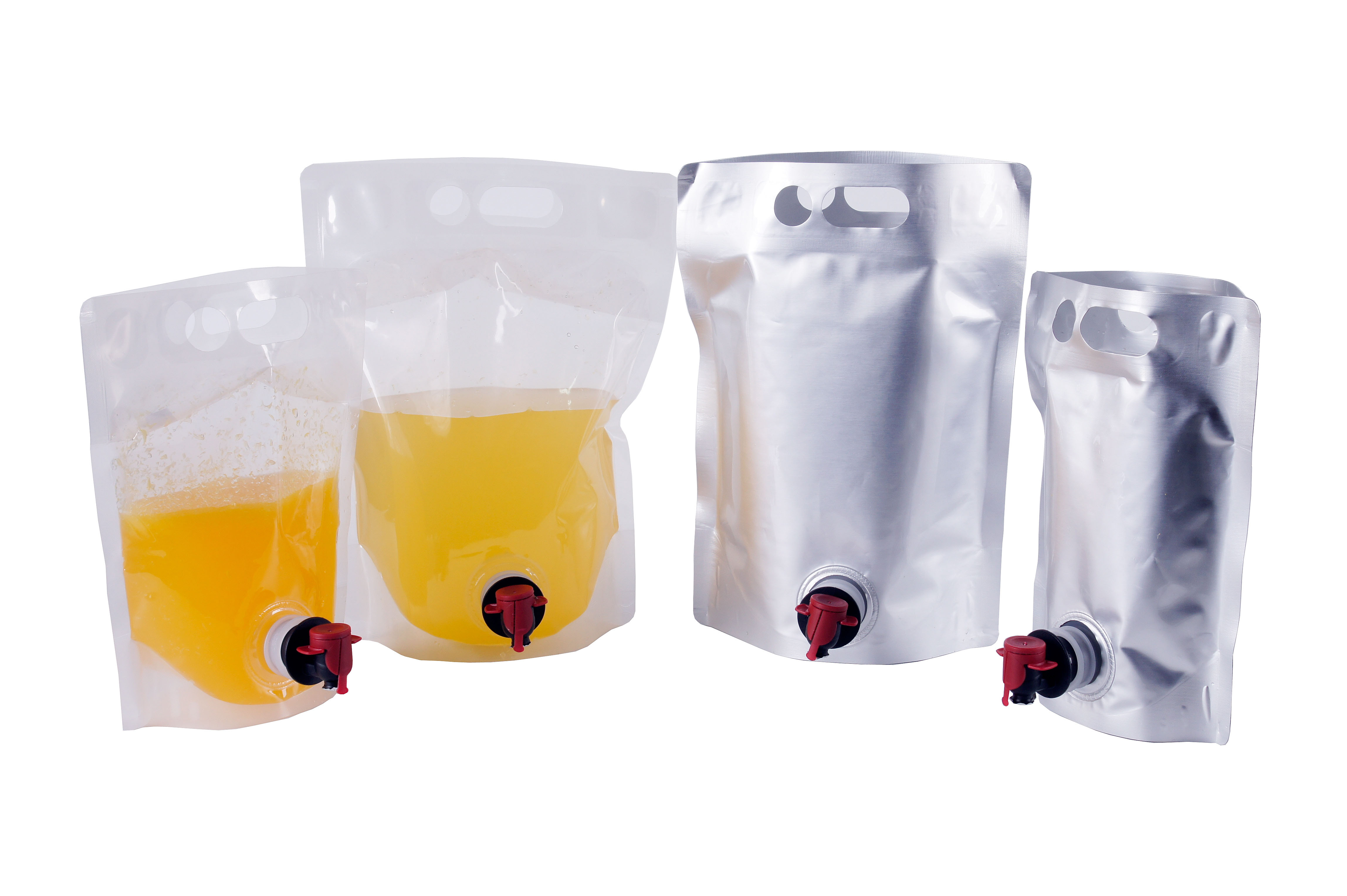 Stand Up Spout Drink Pouches For Wine Packaging